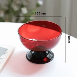 Verre Coloré – Design Moderne Rouge